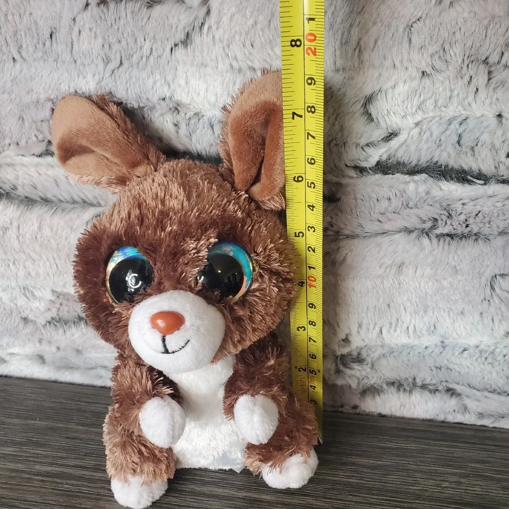 Lumo Stars Serephina Brown ULTRA LUXE Brown Plush Bunny Rabbit Sparkle Eyes 6